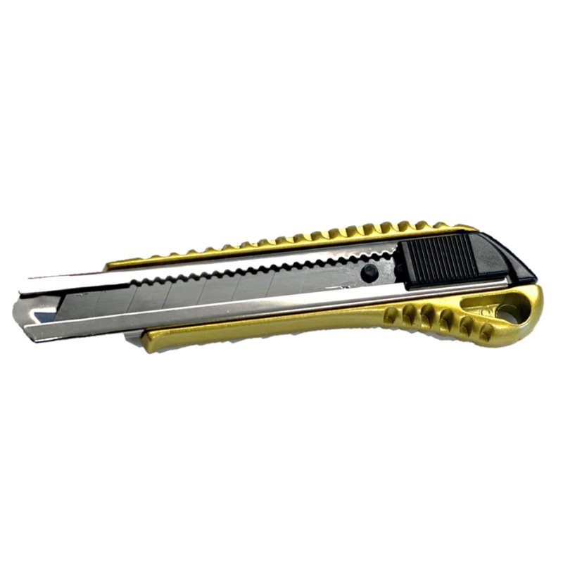 WESTEX cutter Premium, aluminium behuizing, 18 mm klinge, goud